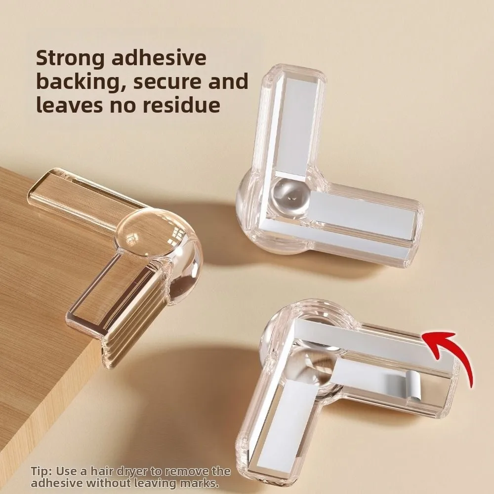 4/8 個透明コーナーカバーベビープルーフ耐久性のある家具コーナーバンパーガード衝突防止コーナープロテクター