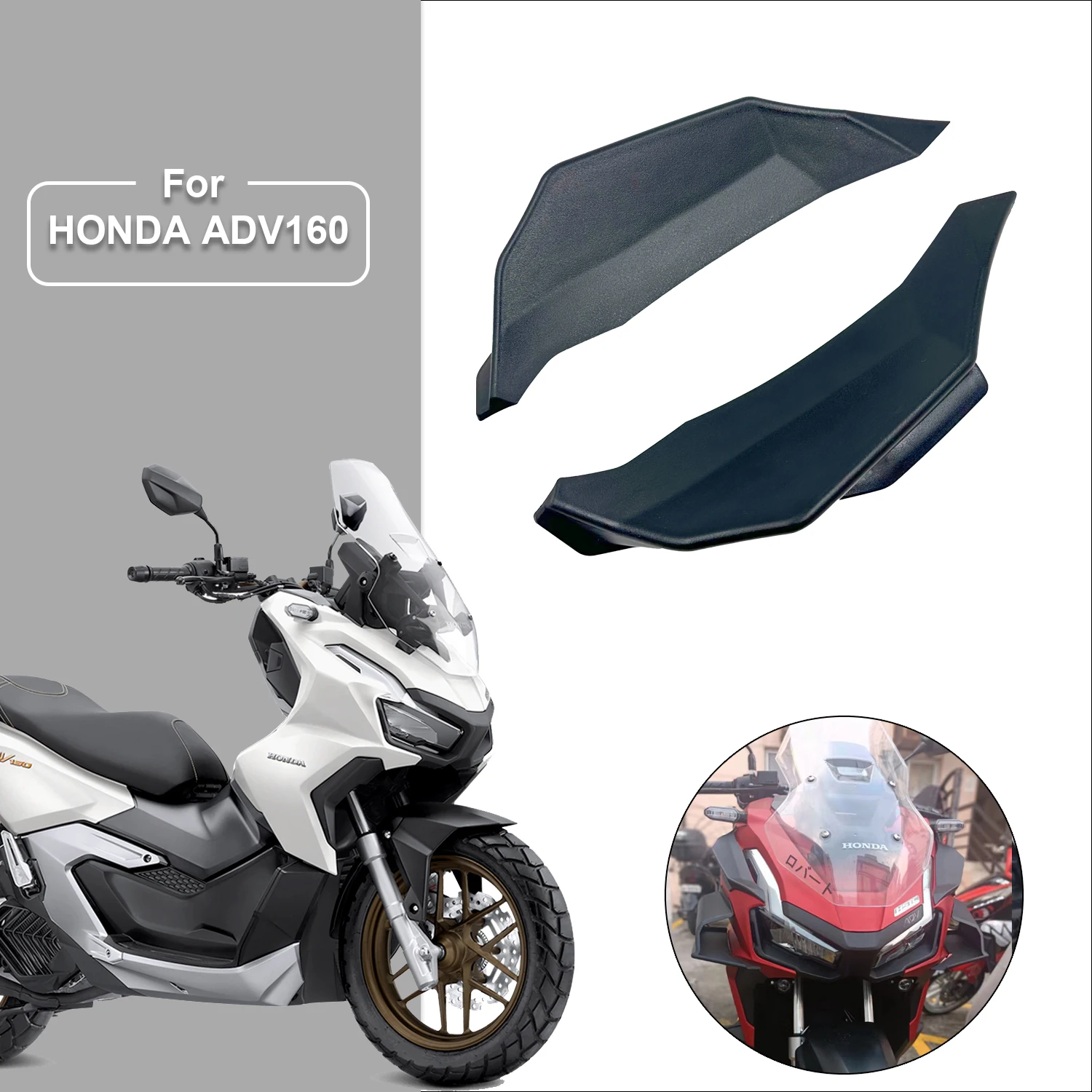 Winglet lateral para HONDA ADV160, farol, motocicleta acessórios