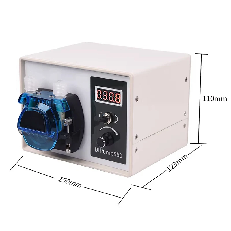 Upgraded Electric Peristaltic Pump ≤452 ml/min Low/High Flow Rate Compact High-Precision Pump Filling Machine Food-Grade Consta