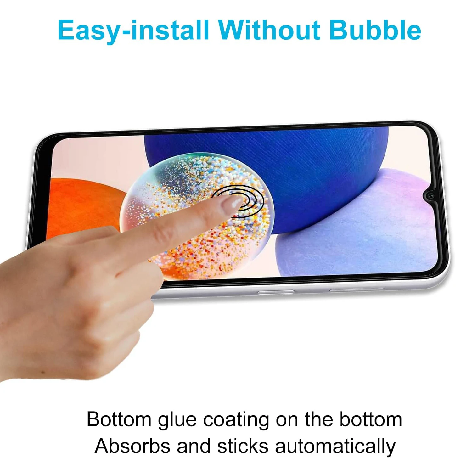 Für Samsung Galaxy A14 5g 4g gehärtete Glas Displays chutz folie Glas folie