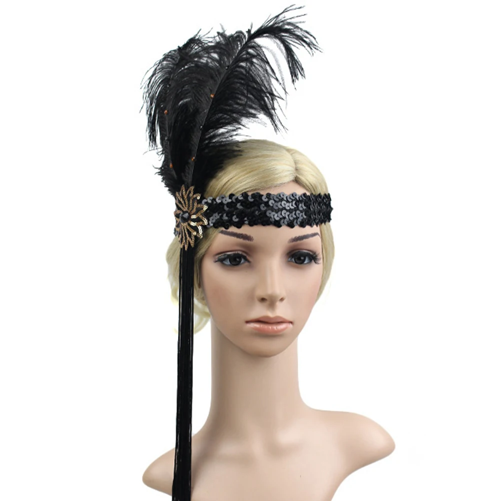 

Headband 1920s Accessories Women Classic Tassel Flapper Fascinator Wedding Party Elegant Pet Miss Hair Accessories