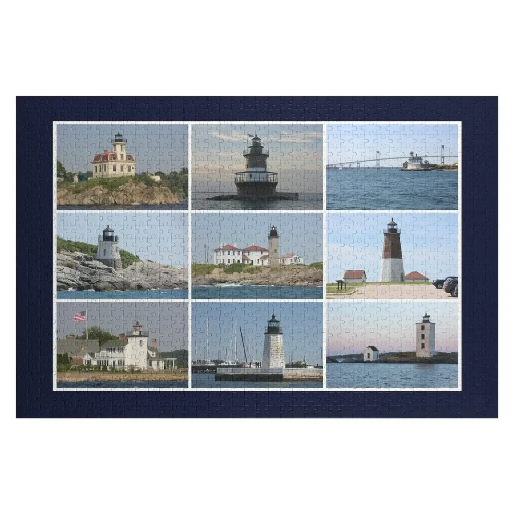 Rhode Island Lighthouses Legpuzzel Babyspeelgoed Houten puzzel voor volwassenen