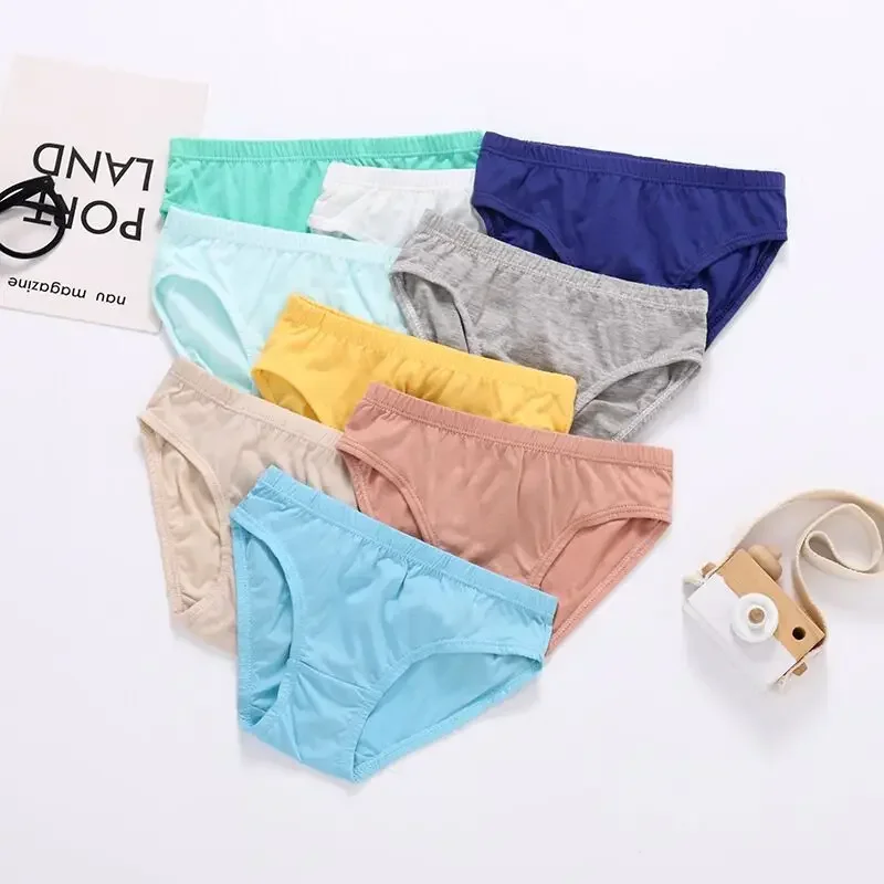 1pc Boys Girls Solid Underwear Baby Panties Briefs Kids Panties for Children 1-10Years