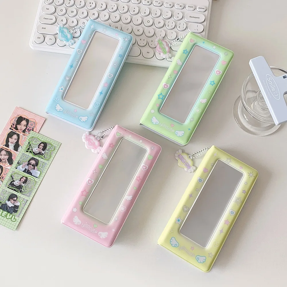 

Love Heart Korean Photocard Holder PVC Card Cover Hanging Decoration ID Photo Photocard Frame Korean Style Picture