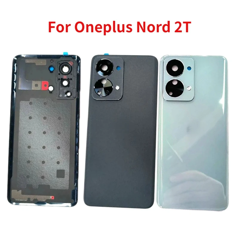 

New back Glass For OnePlus nord 2T 1 2t Battery Cover Rear Door Housing Case Panel with Camera lens