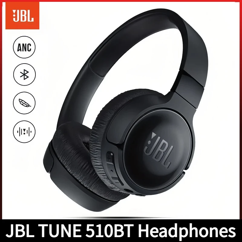 Nouveau JBL Tune 510BT casque sans fil puissant JBL pur basse son casque, jusqu'à 40 heures de lecture écouteurs pliables