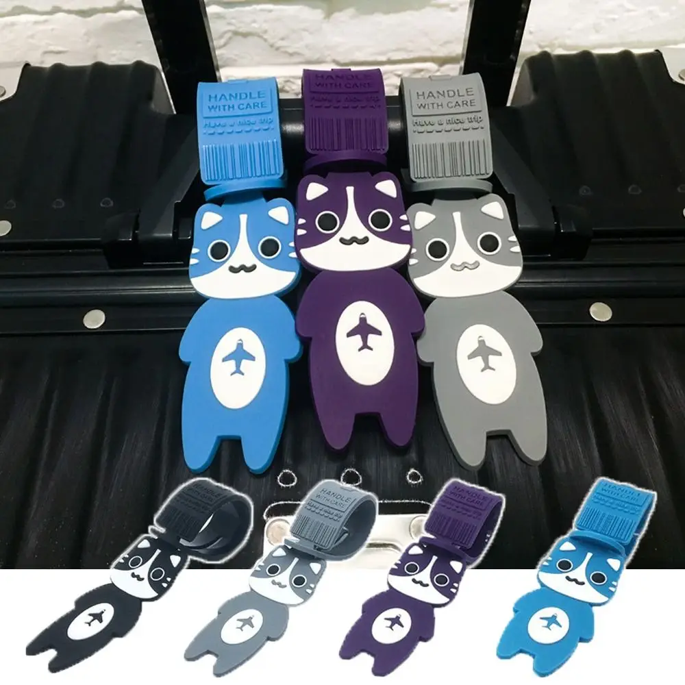 

Cartoon Travel Luggage Tag Handbag Label Letter Boarding Pass Baggage Name Tags Suitcase ID Address Holder Travel Accessories
