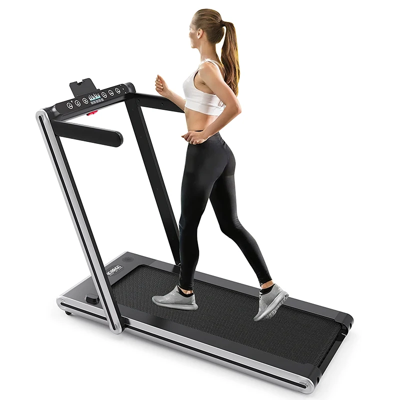 #￥Cardio Training Gym Fitness Equipment Foldable Electric Smart Walking Treadmill Steel Frame Without Heart Rate Monitor