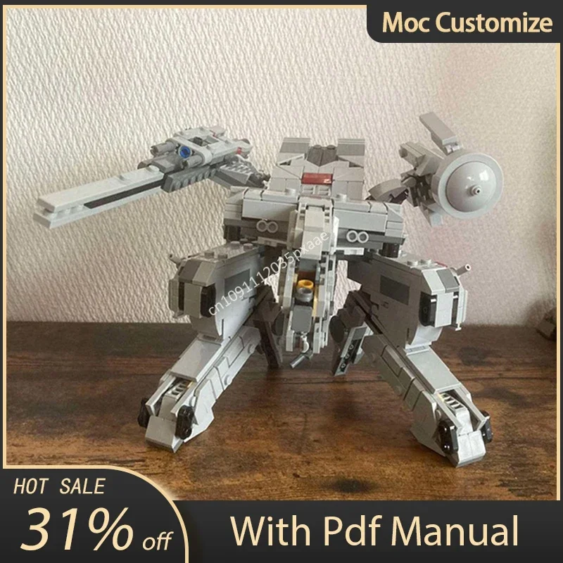

582 шт. Moc Metal Gear Rex, совместимая с 75375 Millennium Falcon, модель строительных блоков, креативная сборка, кирпичи, игрушки, подарки для детей, сделай сам