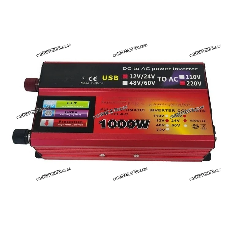 1000W Car Inverter 12V/24V To 220V Power Converter with USB Charging Port