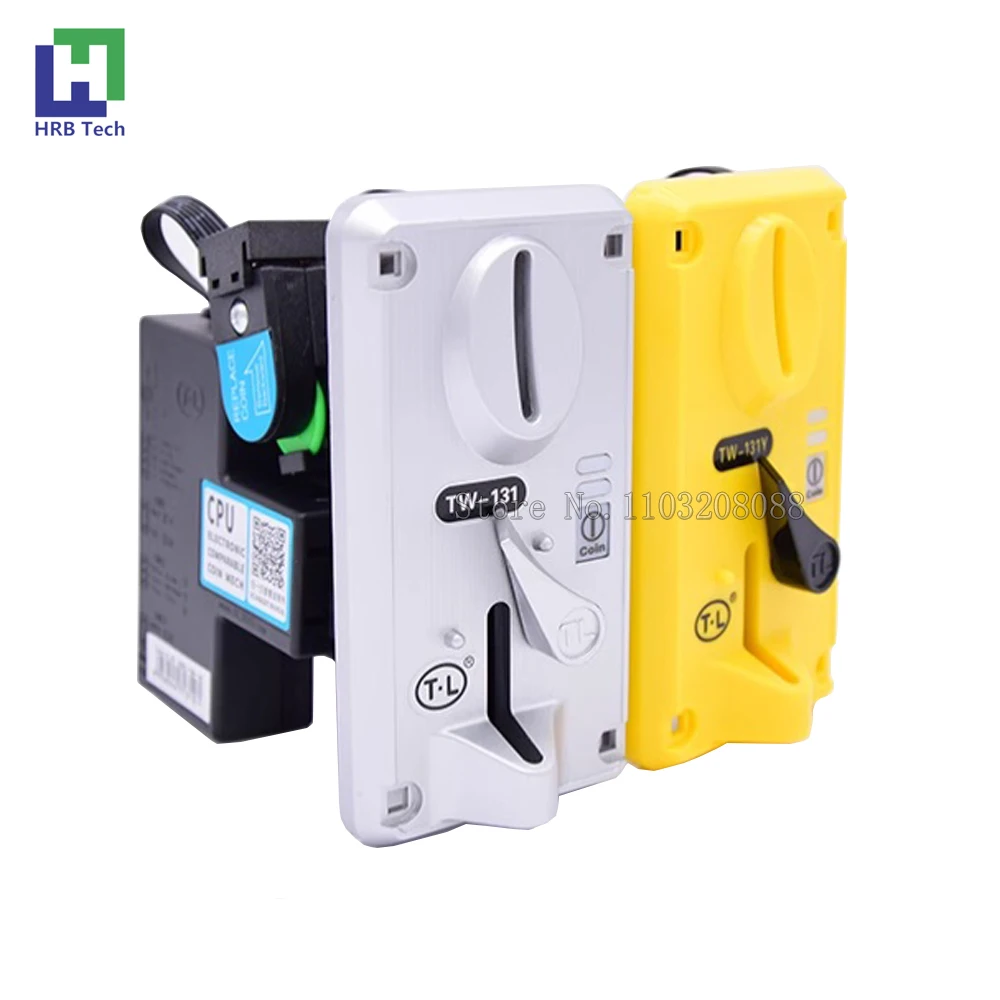 TL TW-131(Y) CPU Comparable Coin Acceptor Selector Tokens Collector With 4Pin Cable For DIY Arcade Game Machine DIY Parts