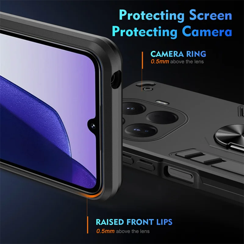 Military Armor Shockproof Case for Xiaomi 17T Pro Mi 17T 5G Protective Cover Ring Stand Holder Fundas Coque view 5