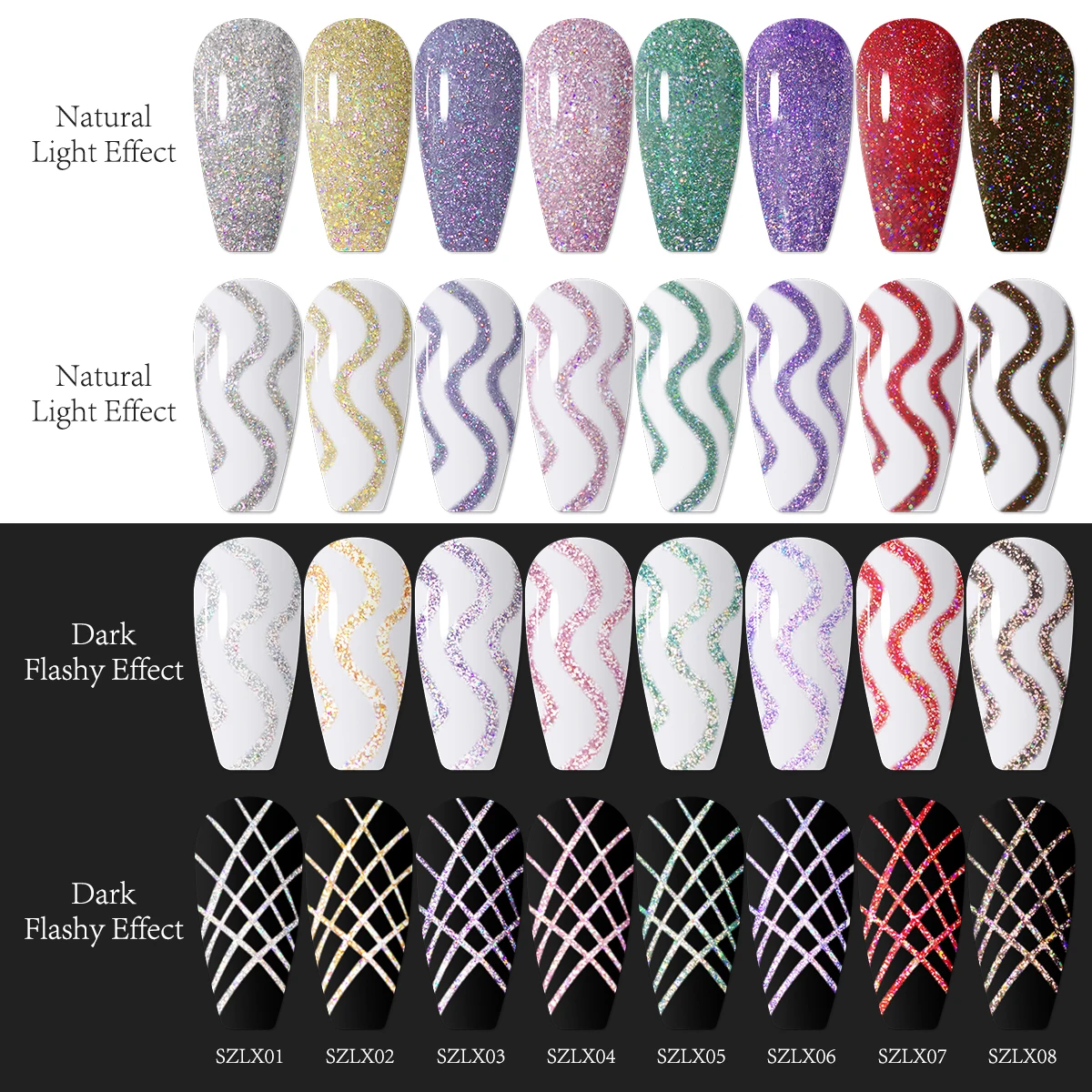 Groillim أنبوب واحد 5 مل من طلاء الأظافر الجل المزخرف بحجر الراين، مناسب للصالونات وصالونات الأظافر المنزلية والأظافر اللامعة #5