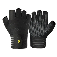 Non-slip comfortable gloves, wrist-wrapped palms, protective weightlifting, gym gloves