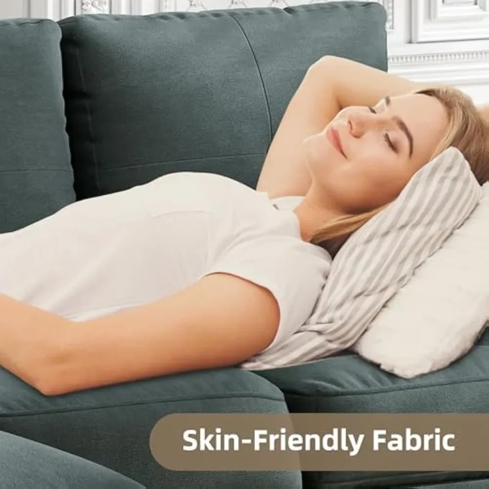 Sofás seccionais conversíveis para sala de estar, sofá em forma de L Conjunto de sofá secional de 3 lugares com tecido de poliéster