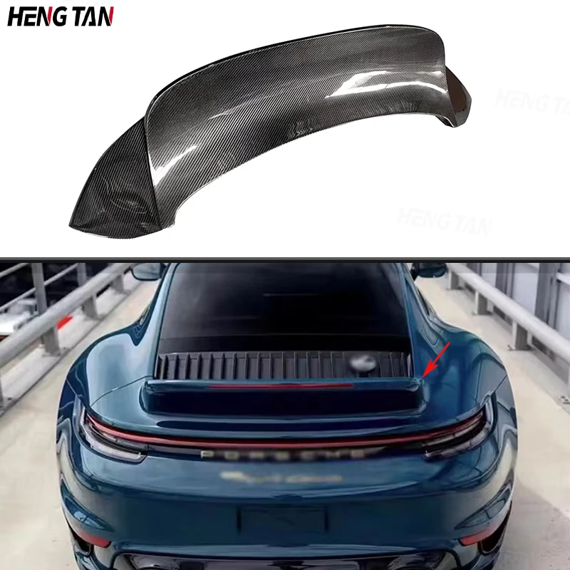 For Porsche 911 992 Dry Carbon Fiber Car Rear Trunk Spoiler Rear Wing Tail Wing Parts Upgrade Body kit Car Accessories