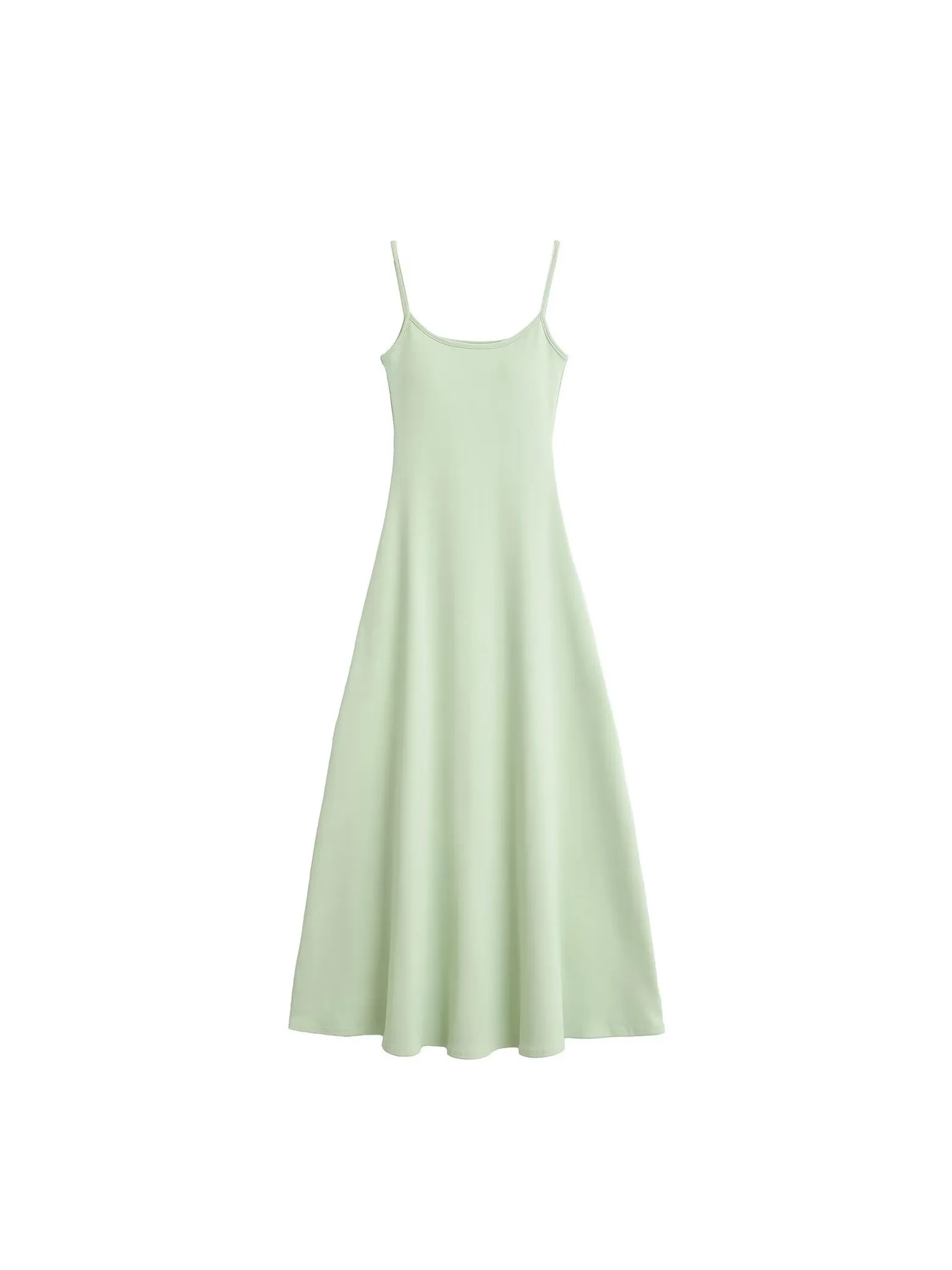 Abito a canotta verde menta elegante per abiti lunghi stile vacanza sexy estivo da donna Dolce moda donna Novità
