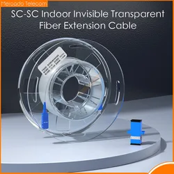 FTTH Gigabit Indoor Invisible Transparent Optical Fiber Hidden Indoor Single-core Optical Cat Optical Fiber Extension Cable