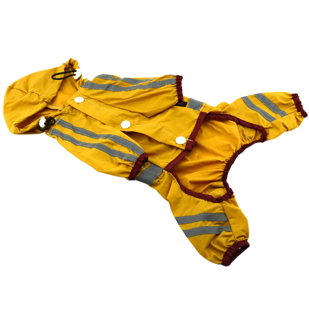 

Puppy Raincoat Waterproof Breathable Pet Dog Hoodie Small Medium Dogs Yellow Xs Fashion Unique Style Eye-Catch Color Open Tail
