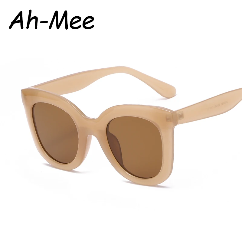 نظارات واقية خمر النساء القط العين النظارات الشمسية إطار سميك تصميم نظارات شمسية UV400 القيادة الكلاسيكية البني الأسود النظارات