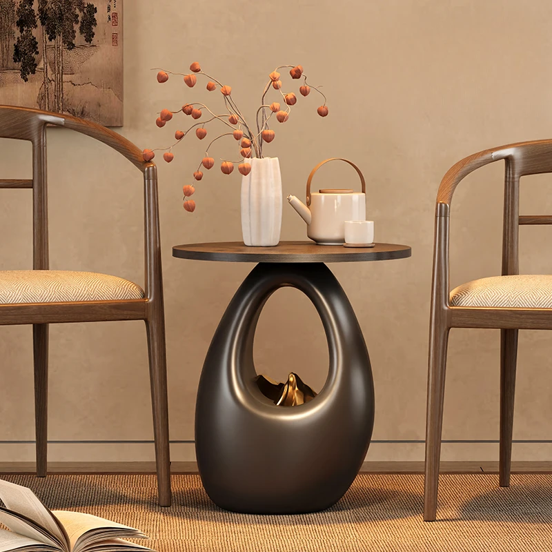 

Resin Modern Coffee Table Black Modern Nordic Entryways Living Room Side Table Designer Stolik Kawowy Salon Home Furniture