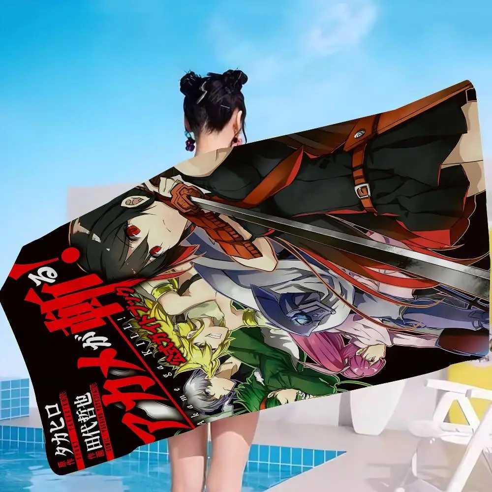 A-Akame Ga Kill Cartoon Anime Microfiber Beach Towel Absorbent Quick dry Soft Yoga Swimming Resort Mountain Climbing Towel
