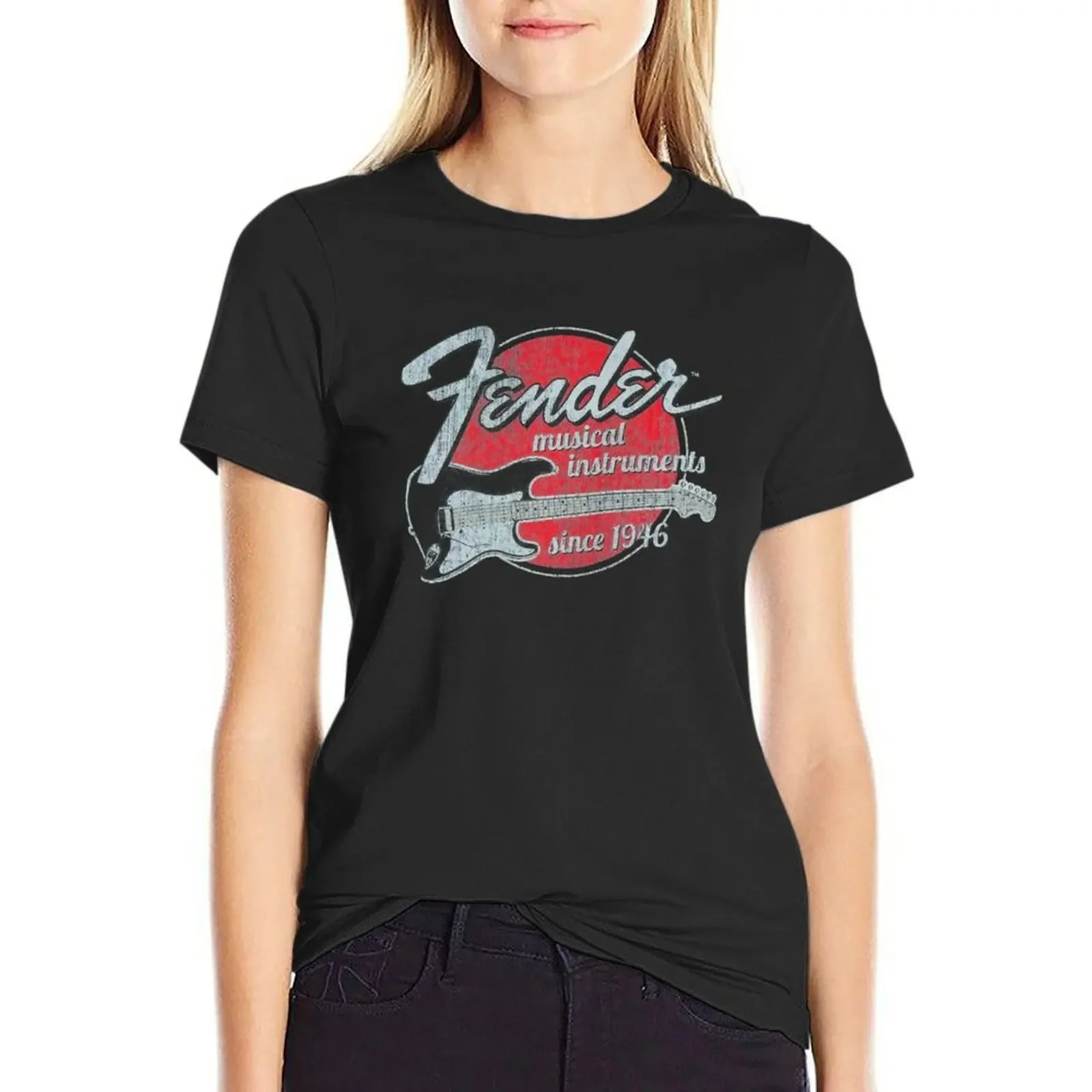 

Music Instruments T-Shirt blanks graphics animal print plain white t shirts for Women