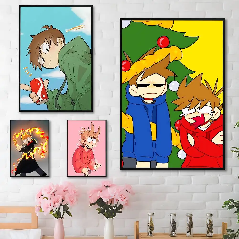 

Funny E-Eddsworlds-S Poster HD Art Sticky Wall Waterproof Home Living Room Bedroom Bar Aesthetic Decoration