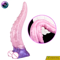 28*5.1cm Tentacle Tongue Soft Dildo Women Masturbator Artificial Penis Adult Sex Toys for Female Gay Anal Masturbation Sexshop