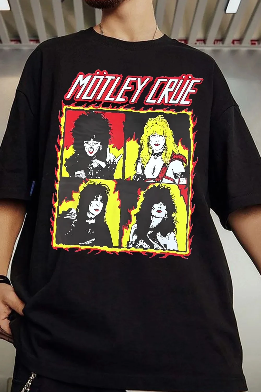 Vintage 2026 Motley Crue Band Graphic TShirt Mens Womens Cotton Tee Summer Casual Short Sleeve Round Neck Clothing Loose