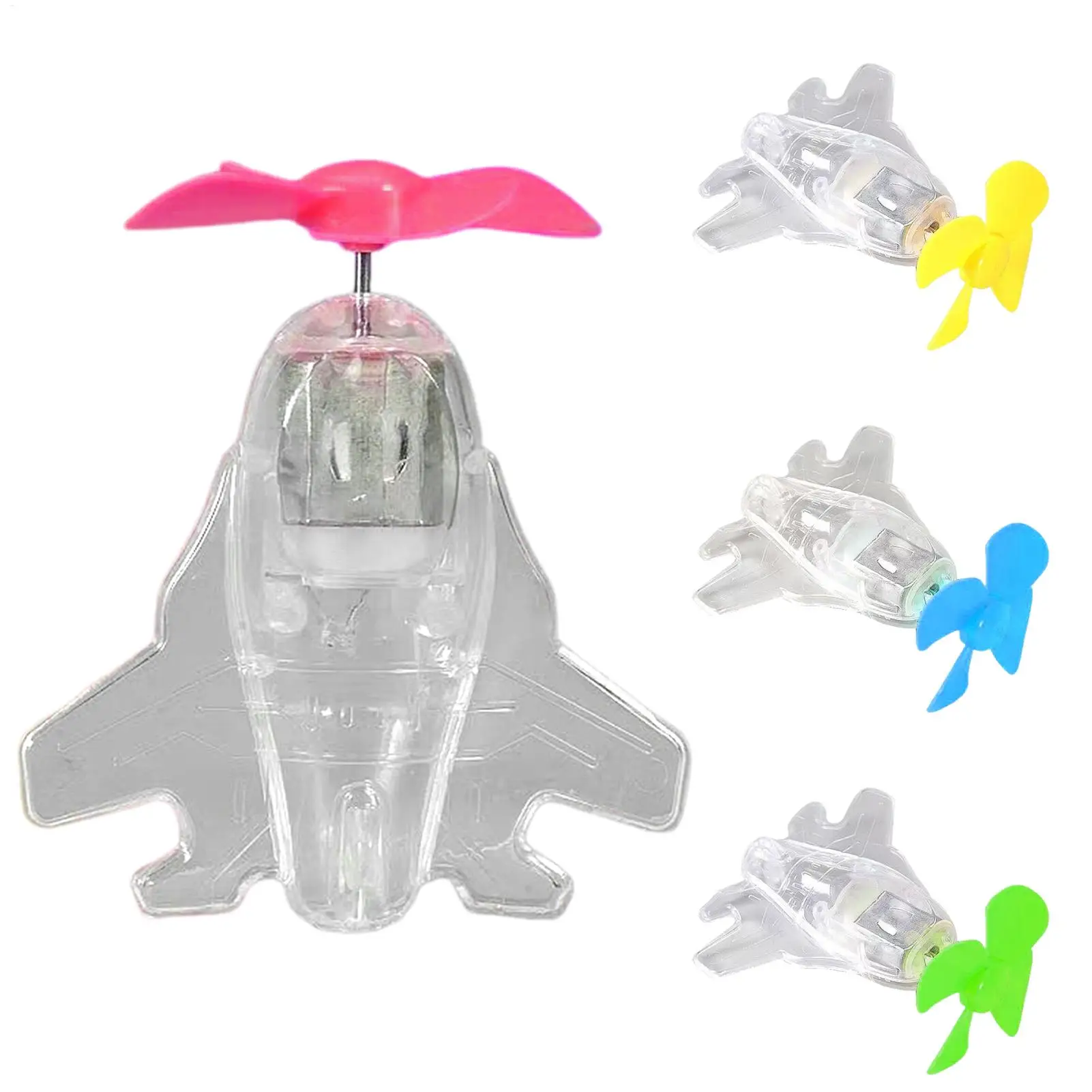 Bike Handlebar Wind Power Decoration Small Aircraft Motorcycle Handlebar Decorations With LED Lights For Motorbike Scooter