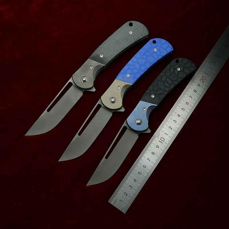 LEMIFSHE RattleSnake F10 cuchillo plegable S35VN mango G10 - imagen 2