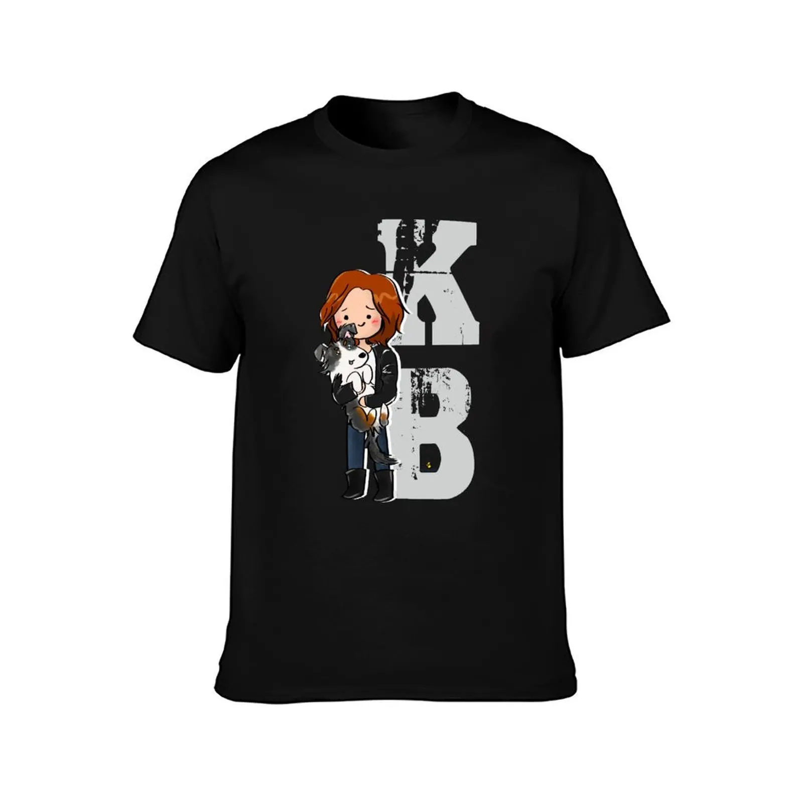 Kat Barrell - white T-Shirt, Summer Casual Cotton Tee, Oversized Streetwear Tops, Vintage Graphic Print, Loose Fit Short Sleeve