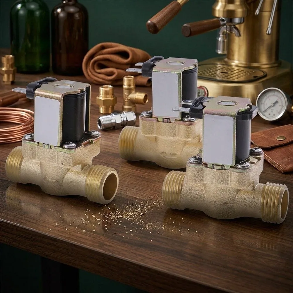 4-Way All-Copper Solenoid Mixing Valve Compatible with Solar Thermal Arrays and Designed for Accurate Temperature Balancing