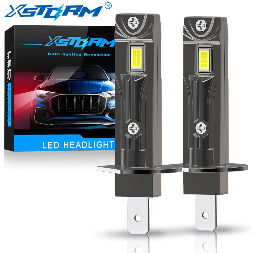 XSTORM H1 LED Headlight Bulb Mini 60W 10000LM CSP for Car Headlamp Fan Light Auto Diode Fog Lamps 12V 6000K Automobile ﻿