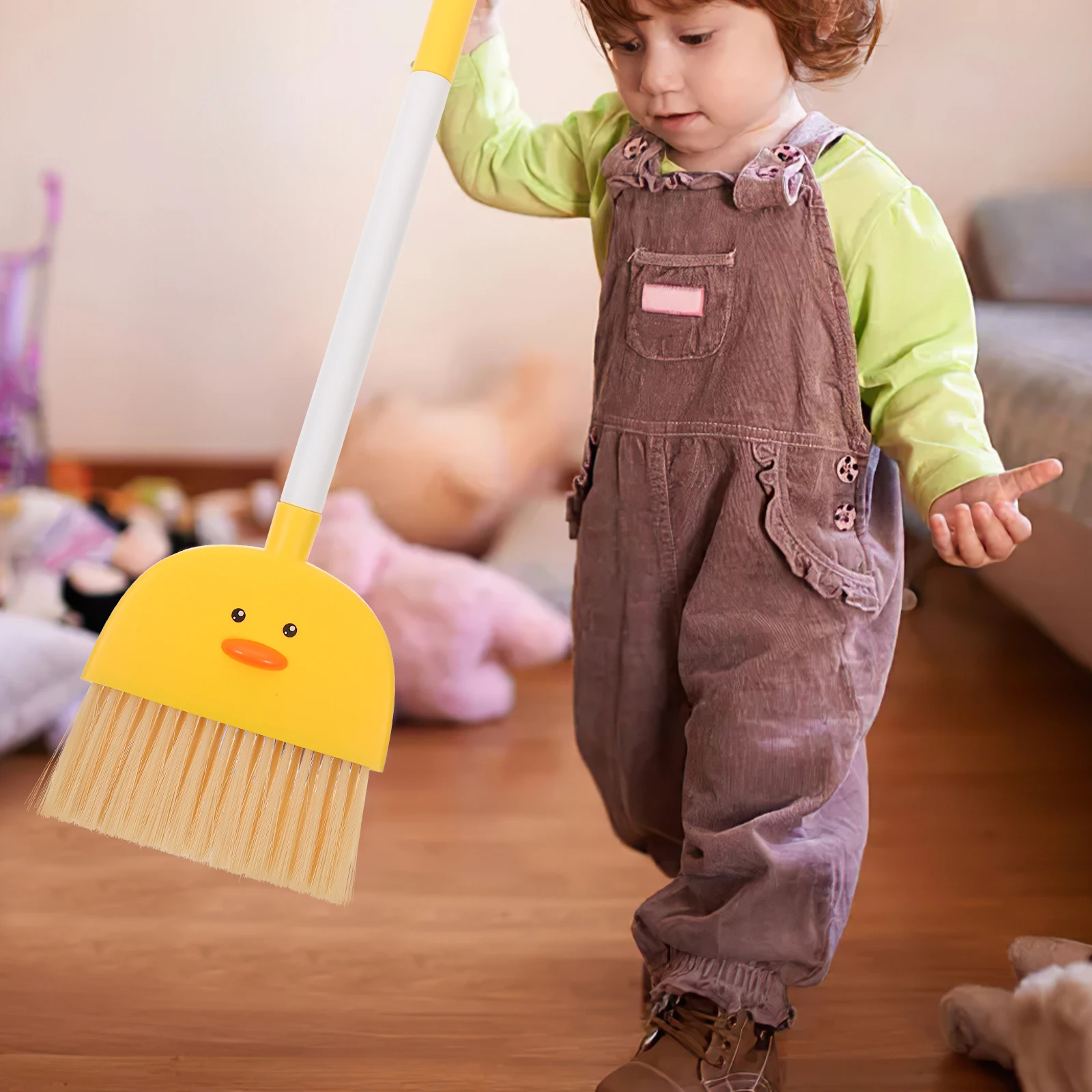 

Cartoon Animal Kids Cleaning Tool Small Children's Broom Home Cleaning Tools Toddler Broom Household Supplies PP PET Material