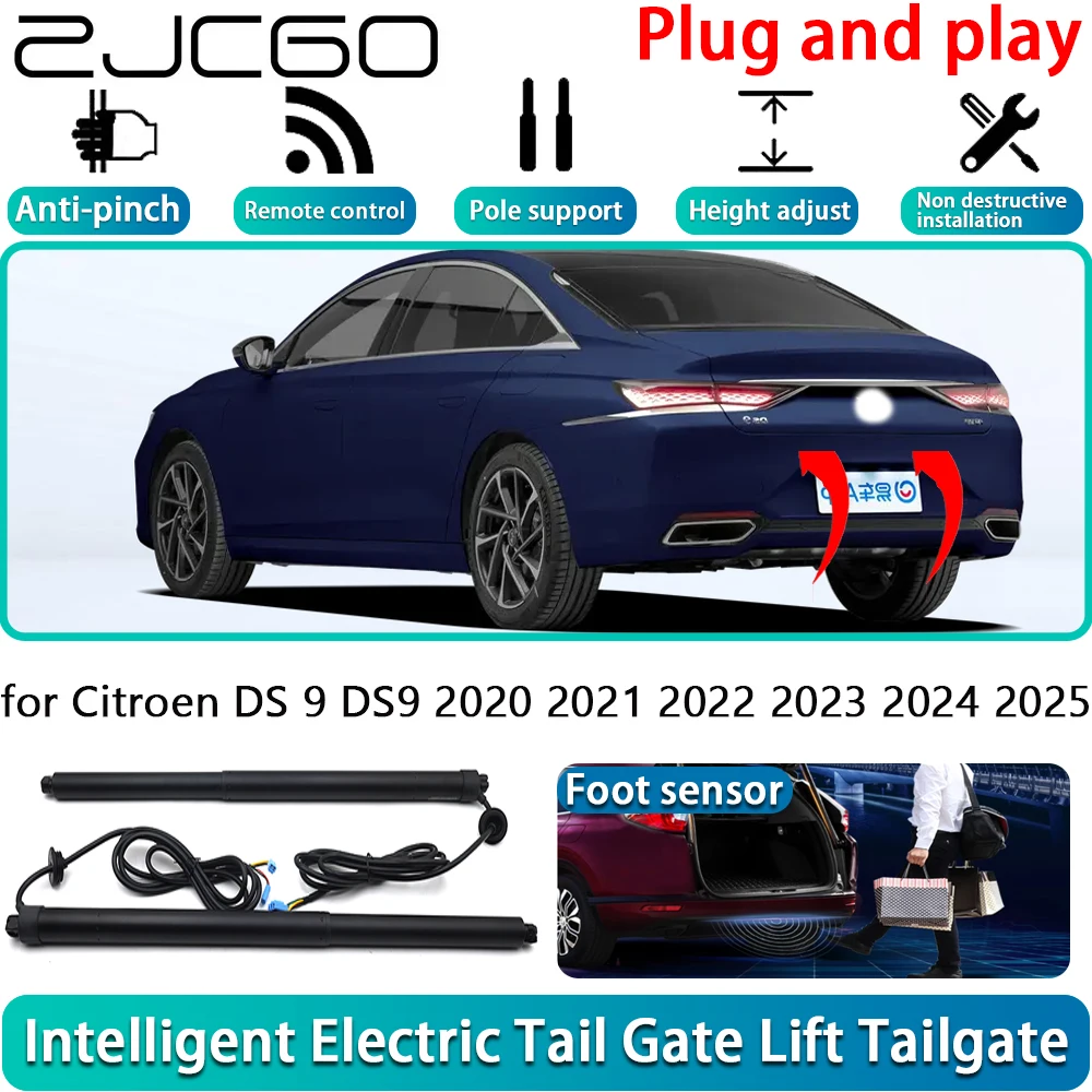 

ZJCGO for Citroen DS 9 DS9 2020 2021 2022 2023 2024 2025 OEM Electric Powered Tailgate Power Liftgate Automatic Tailgate System