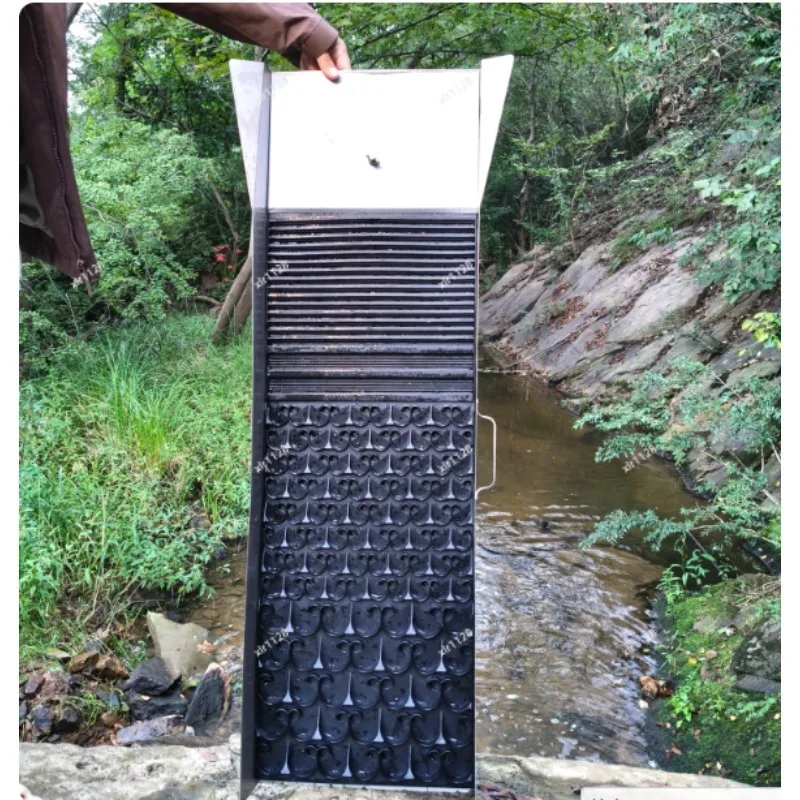 Upgraded Gold Sluice Box Large Deep Vortex Gold Washing Mat Portable Mining Equipment