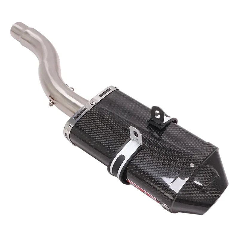 Motorcycle Exhaust System For DAYTONA 675 2006 - 2012 Link Pipe Carbon Fiber Muffler