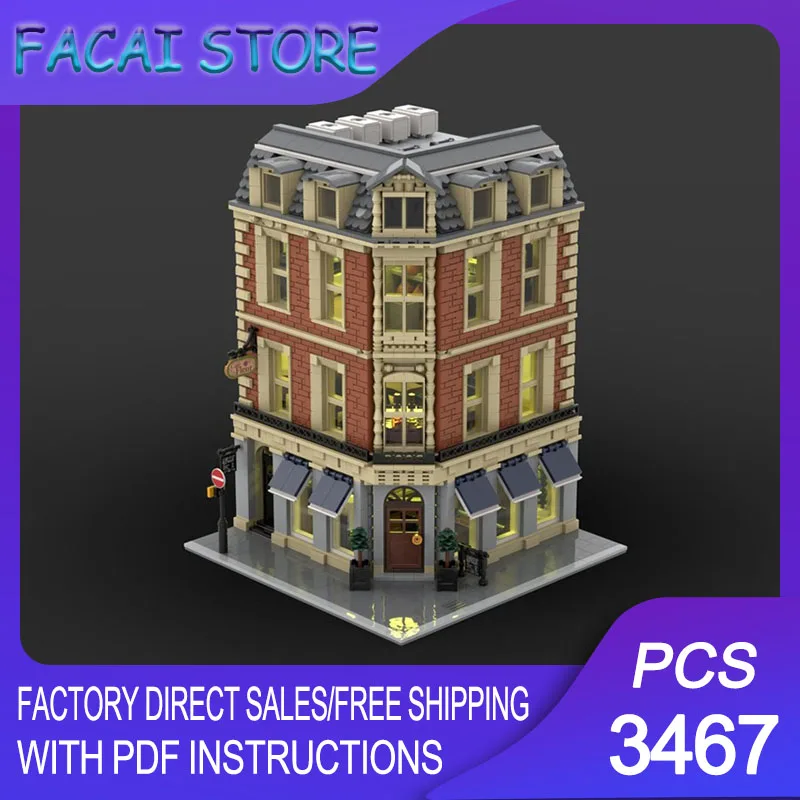 

Modular City Building Model Moc Building Bricks Modular Café Modular Model Technology Blocks Christmas DIY Toy Construction Gift