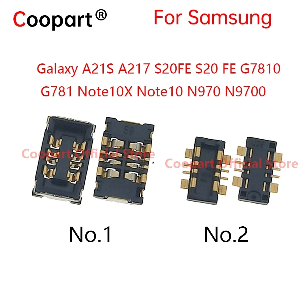 FPC Battery Flex Clip Connector Plug For Samsung Galaxy A21S A217 S20FE G7810 G781 Note10 10X N970 N9700