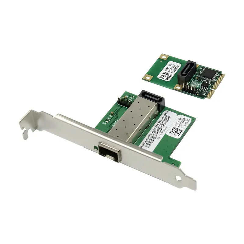 Imagem -04 - Mini Pcie Intel I210 Sfp 1-porta Adaptador de Rede 1g 1000m Lan Cartão