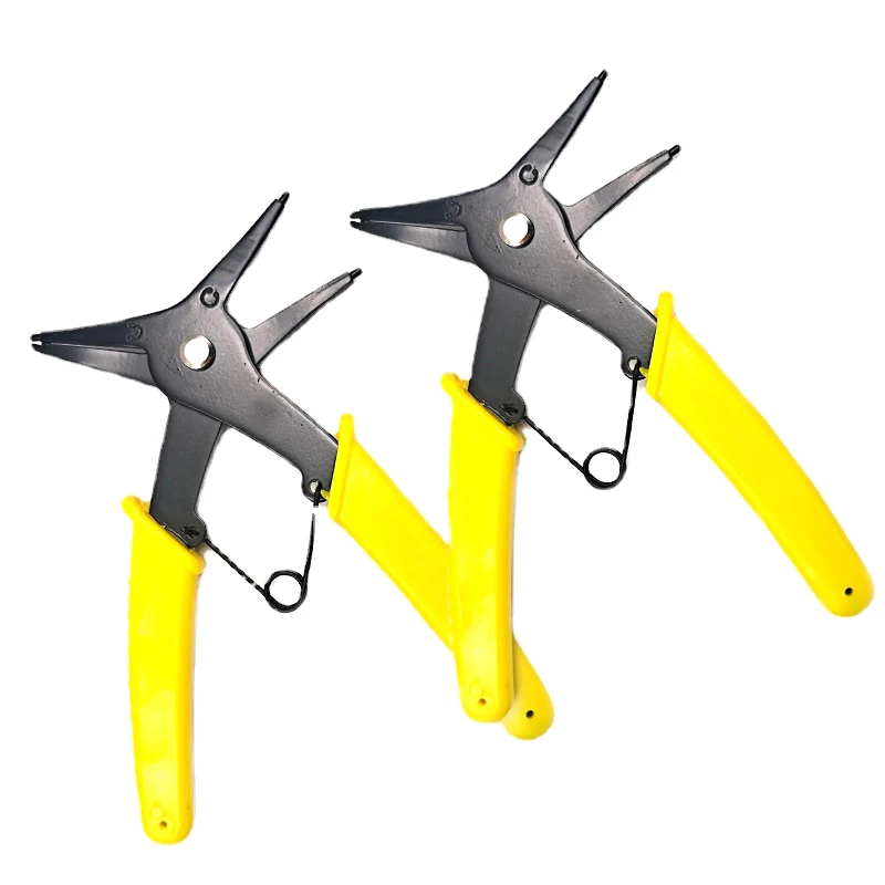 Dual Use 2 In 1 Circlip Pliers Internal External Retaining Ring Pliers Inner Card Outer Retaining Ring Pliers Car Repair Tool