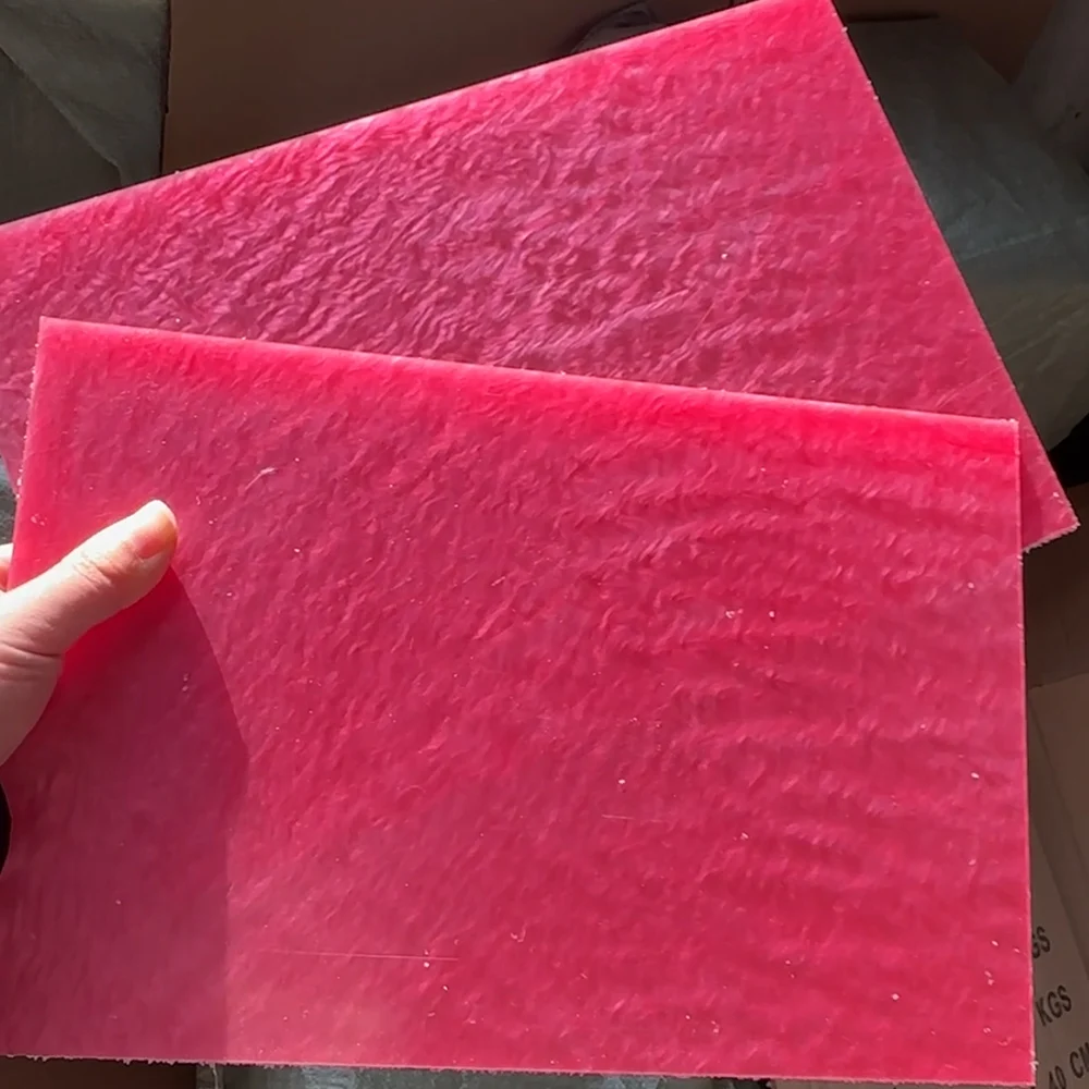 Acrylic Plastic Sheet Red 12x8 inches 3MM Thick 2 Plastic Sheet , For Crafts, Jewelry DIY Projects