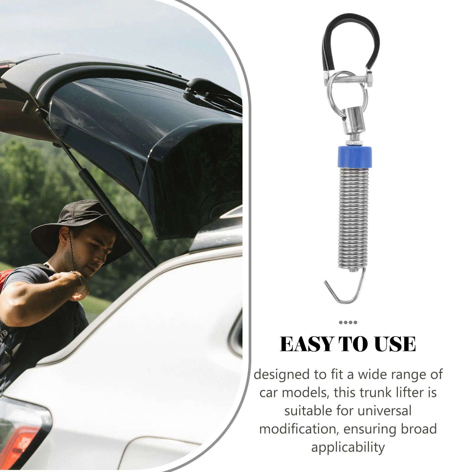 Automatic Trunk Lift System Universal Car Boot Lifter Adjustable Tension Spring Metal Device for Rear Lid Opening and Closing