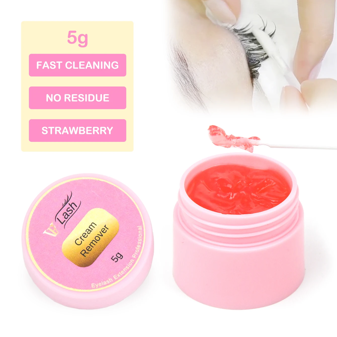 ARTSTAR 5 g Wimpernverlängerungskleberentferner, keine Reizbarkeit, Creme für Wimpernentferner, Make-up-Werkzeuge