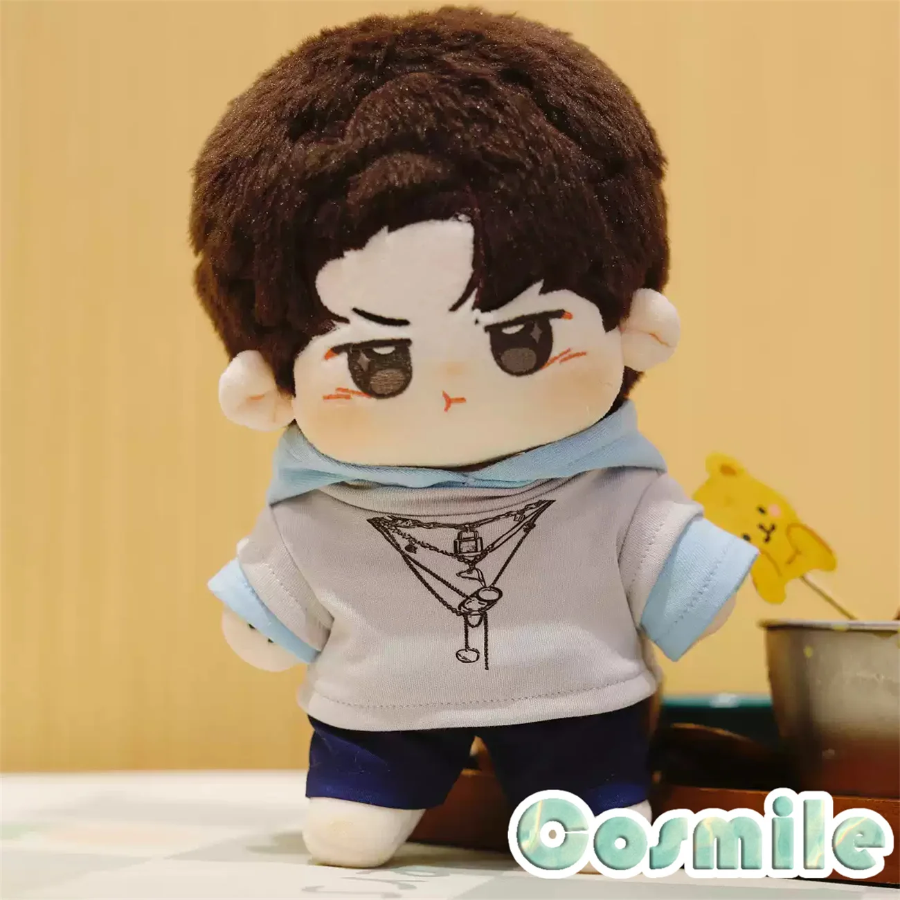 The Untamed Wang Yibo WEB Hoodie Fashion Costume Plush 20cm Doll Doll's Clothes Dolls Accessories GG Dec