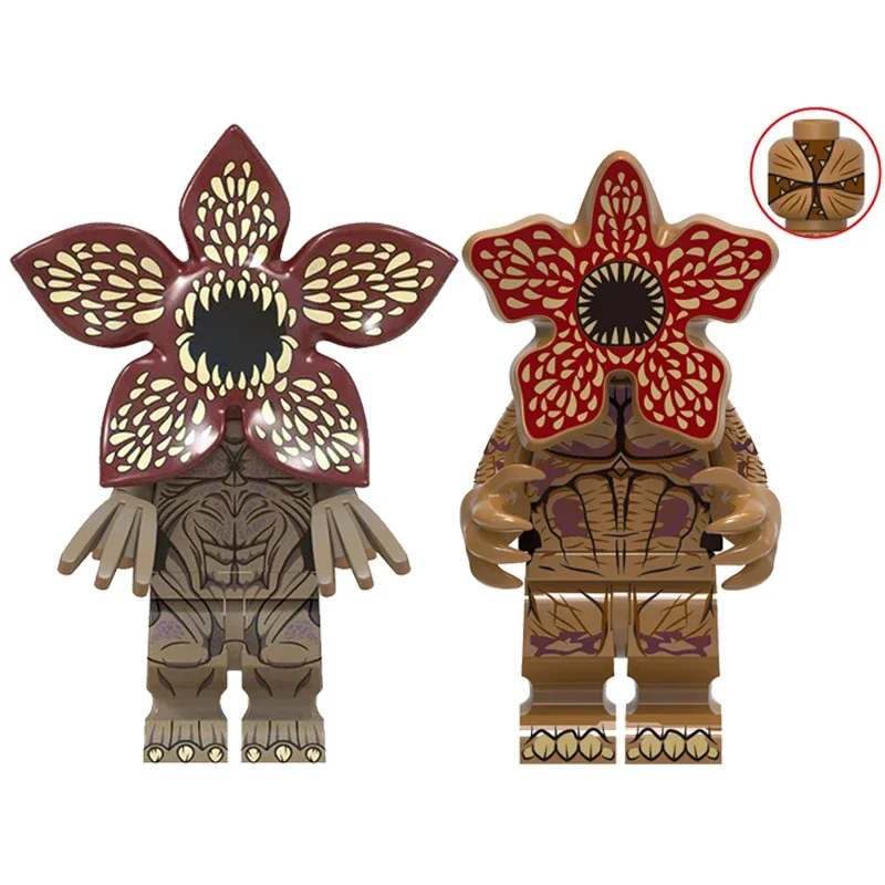 &Cartoon Game Characters Bricks Assemble Educational Kid Toys Cute Demogorgon  Kids Baby Gifts For Children Boys Halloween Girls