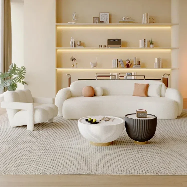 

European Simple Sofa Modern Creative Comfortable Hallway Lounge Cream Wind Sofas Aesthetics Designer Muebles Home Furniture