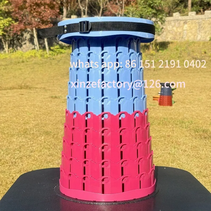 Customizable large folding retractable stool outdoor portable camping stool load-bearing 450 kg